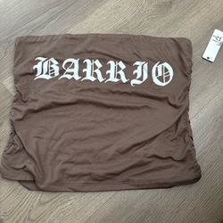Faded Rose Barrio Brown Bandeau Top size XL