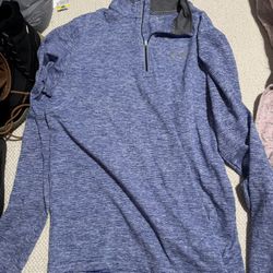 Men’s Size Medium Purple Blue Under Armour 1/4 Zip Pullover 