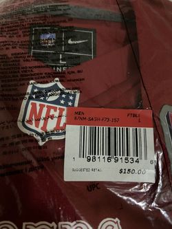 Christian McCaffrey 49ers Superbowl Jersey large