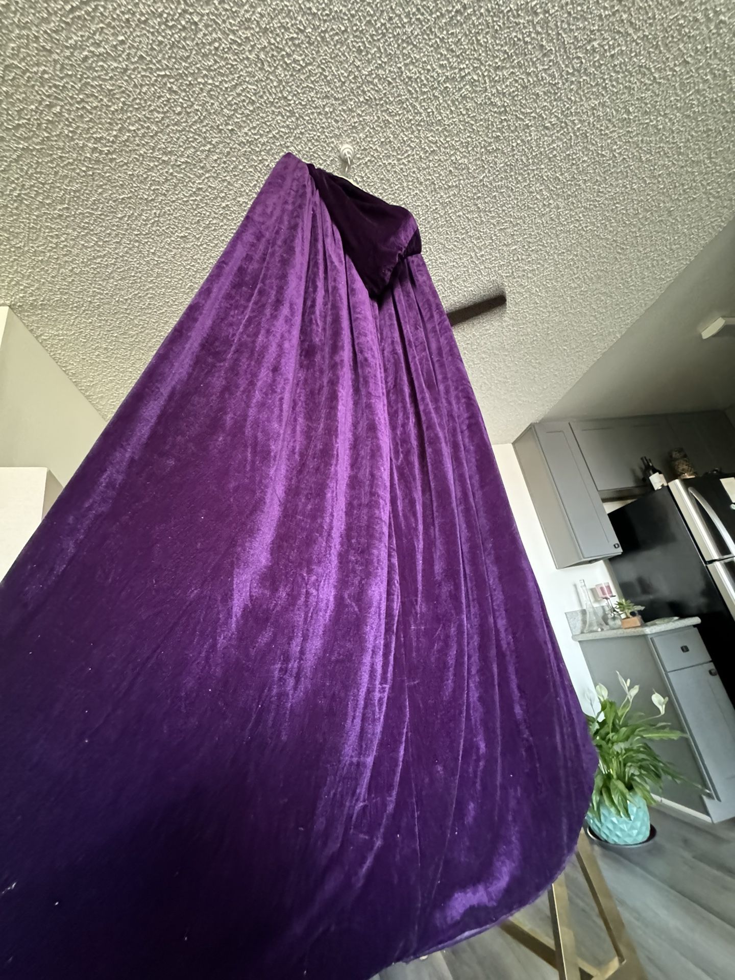 Purple Velvet Cape 