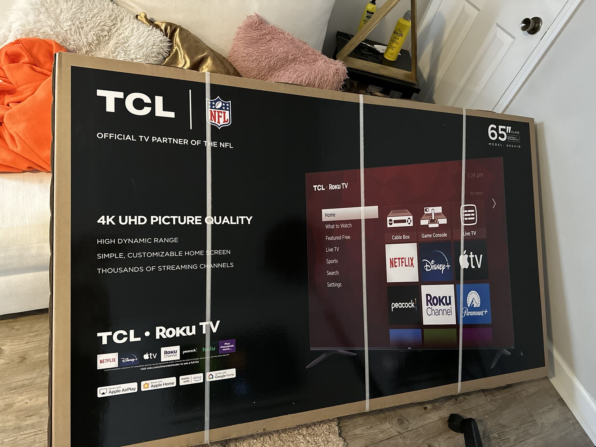 BRAND New 65” TCL ROKU SMART TV 