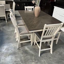 6-piece Counter Height Dining Set 