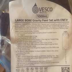 FREE: Large Bore Gravity Feed Set W/ENFIT