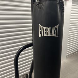 100Lb Everlast Punching Bag And Stand