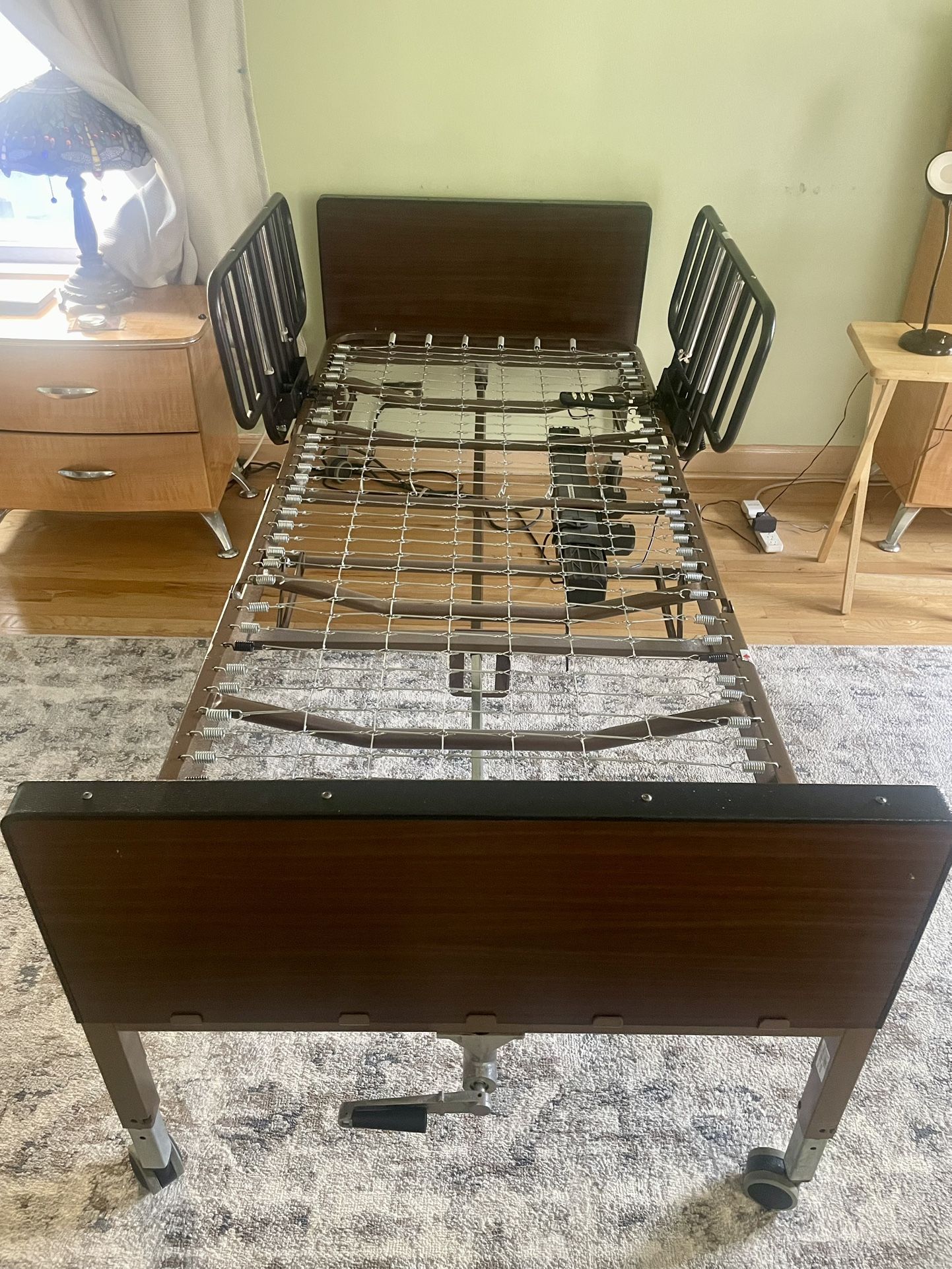 Electric Hospital Bed With Rails