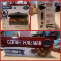 George Foreman 5-Serving Submersible Electric Grill and Panini Press