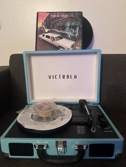 Victrola portable record player