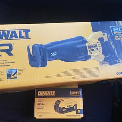 Brand New DeWalt Reciprocating Saw + Battery (No Charger)y
