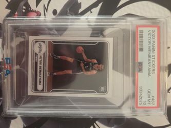 2023 panini Stickers Victor Wenbanyama rookie psa 10