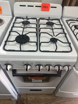 Amana White 4-Burner Gas Range