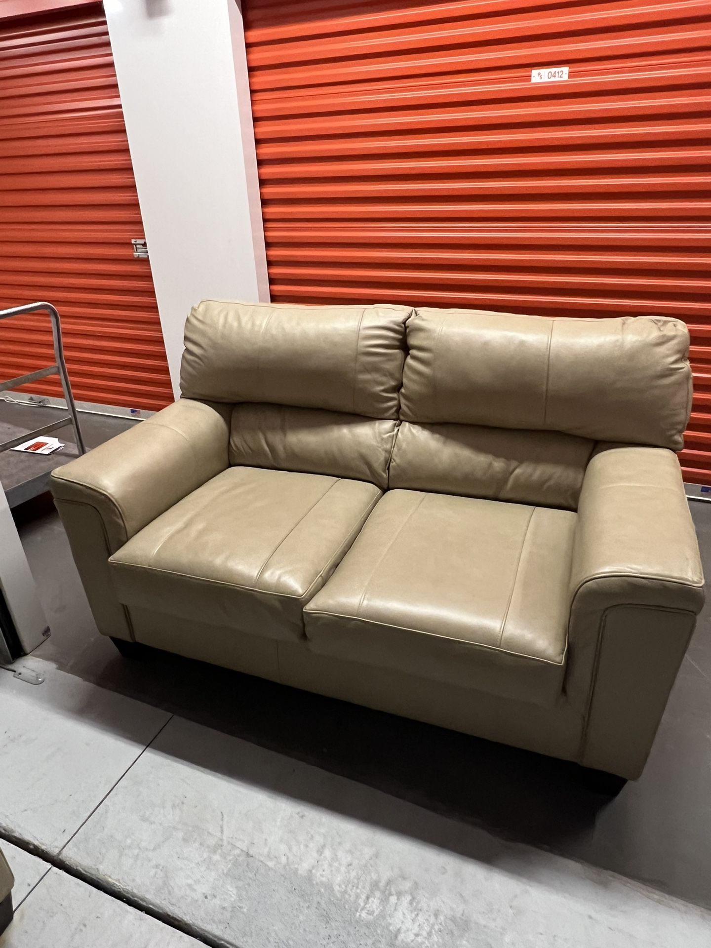 New Leather Couch Set