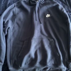 Nike Hoodie Navy Blue Size L
