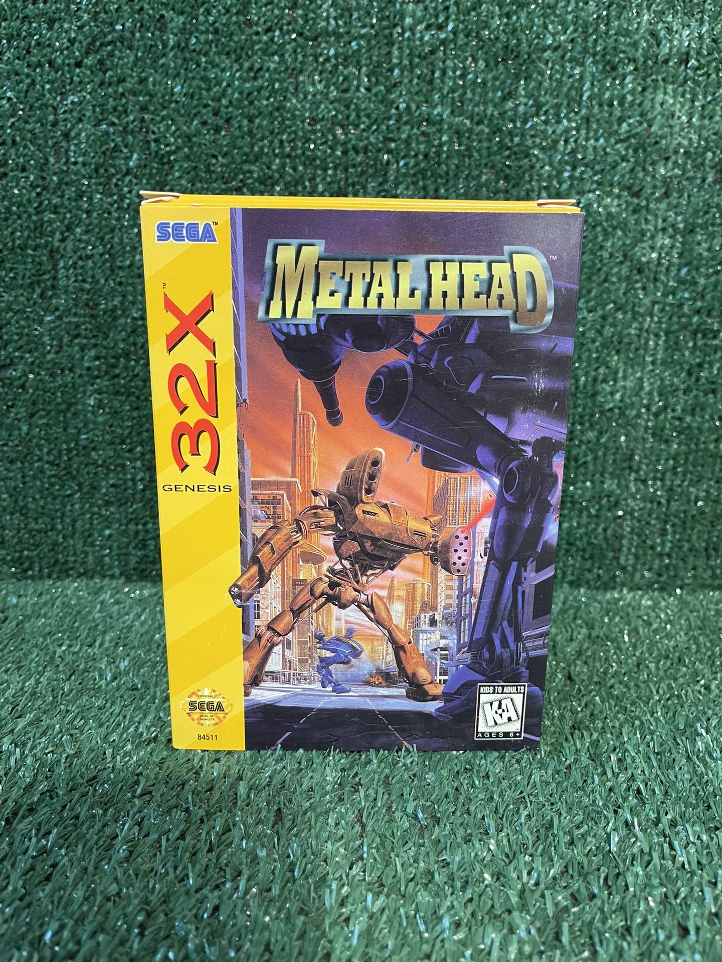 Metal Head (Sega 32x, 1995) Completé With Box, Game, And Manual RARE! Fast Shipping!
