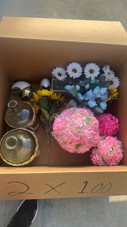 Vases and flowers
