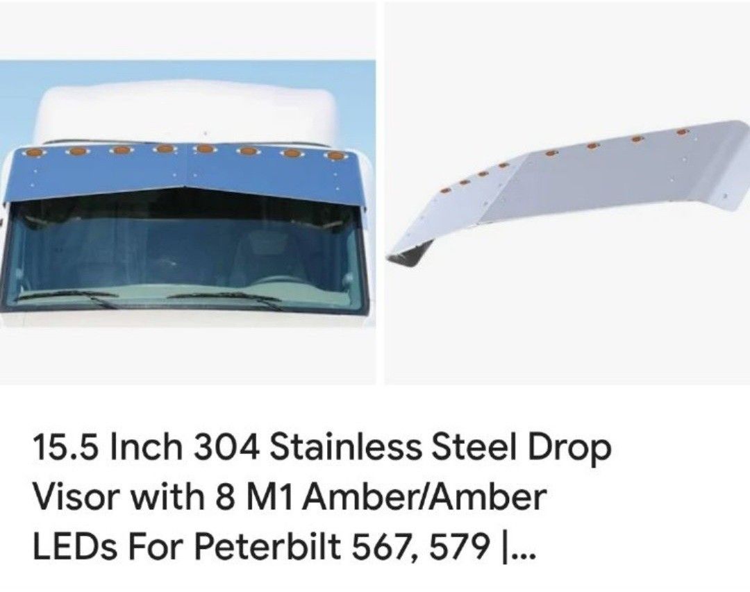 Drop Visor And Bug Guard For Peterbuilt