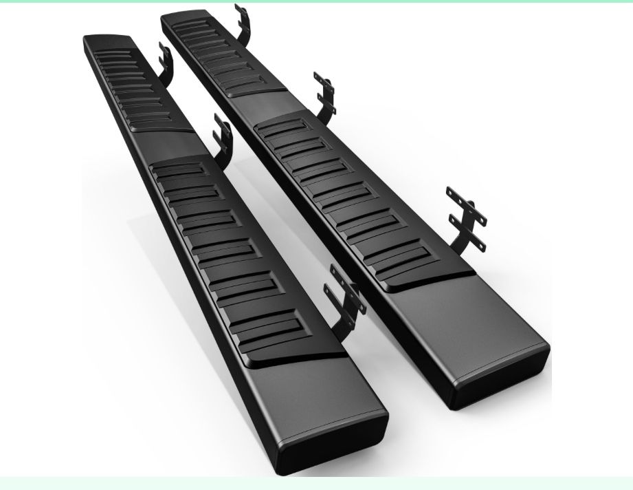 AUTOSAVER88 6 Inches Running Boards Compatible With 2019-2026 Dodge Ram 1500 New Body Style Crew Cab With 4 Full-Size Doors, Ram Nerf Bars Side Steps