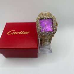 Designer Watch Bussdown Gold & Purple *Box Included*