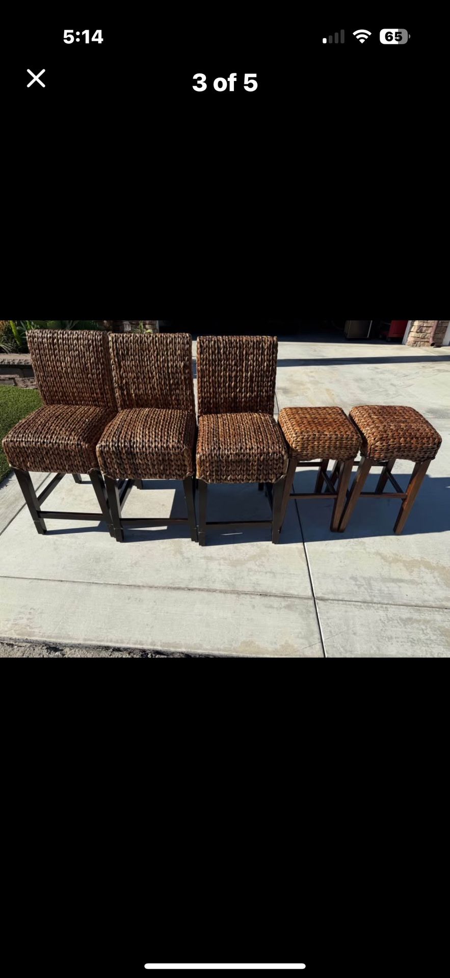 Seagrass Counter Stools/chairs