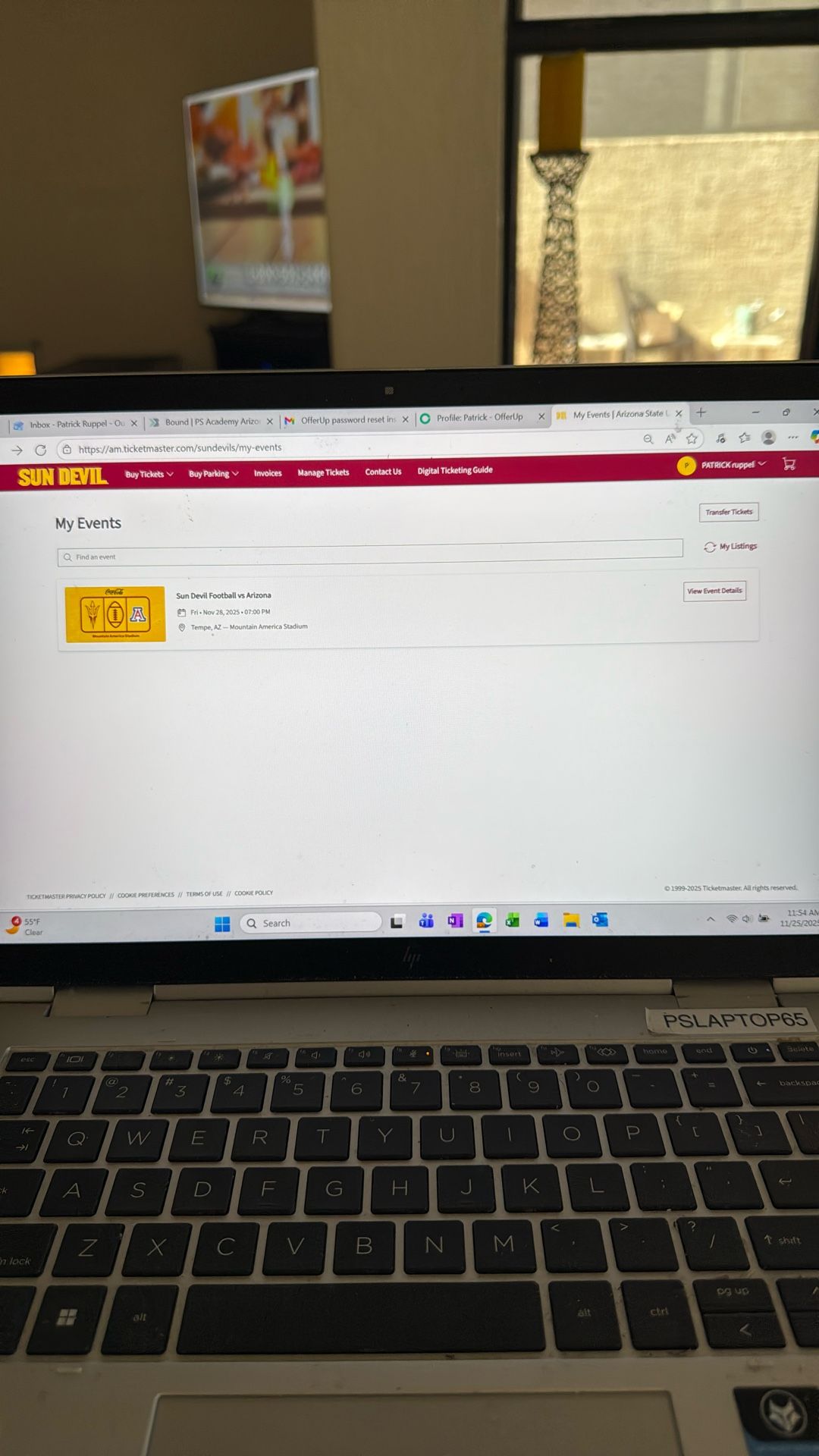 ASU/UofA Tickets. Lower Level Aisle Seats 