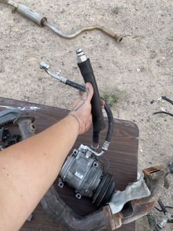 B series ac compressor with lines.