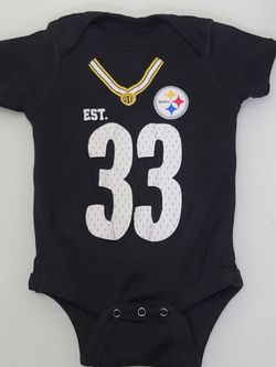 Pittsburgh Steelers Baby Onesie Jersey #33