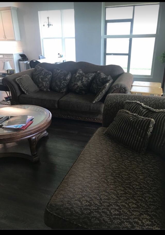 Sofa couch and chaise living room set