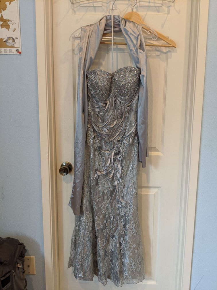 Silver Formal Dress