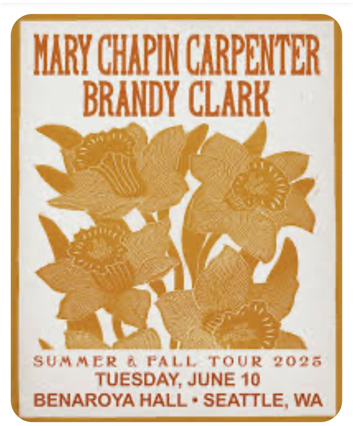Mary Chaplin Carpenter Tickets