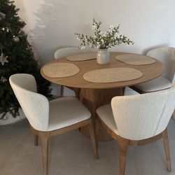 Round Dining Table Set 