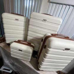 Suitour Luggage Sets 4 piece with Spinner Wheels,Hard Shell Luggage set