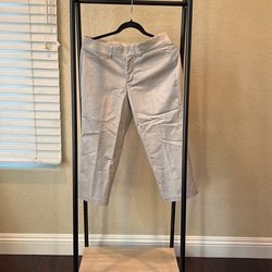 Womens Cropped Pants, Tan, 8