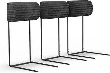 Couch Headrest Extender, 3 Pack Grey Corduroy For Boneless Cloud Couch, Low Back Sofa Neck & Back Pillow with Sturdy Metal Frame, Fixed Height, Fits S