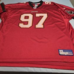 Mens 2XL-3XL Simeon Rice #97 Tampa Bay Bucs NFL Jersey Reebok super large size.