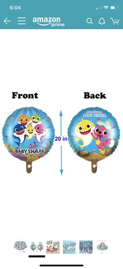 Baby shark balloons