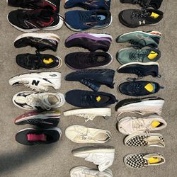  14 Pair Bulk Shoe Lot | Jordan, Brooks, ASICS, Vans, New Balance, Under Armour | Men’s, Women’s & Youth 