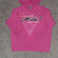Pink! Spider Hoodie 👚 Size Medium