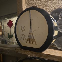 Vintage wood hat box