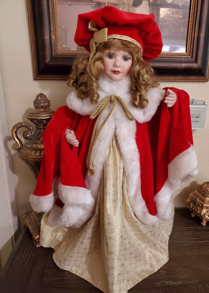 porcelain doll red dress Antique Still Life Wall Art  Dan Kosmayer Fine Art Photography Vintage, Albert E. Price 18in