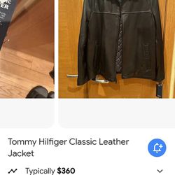 Tommy Hilfiger Genuine Authentic Leather Jacket XXL 