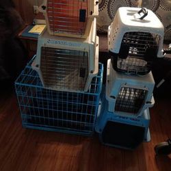 Six Animal Crates 