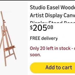 BRAND NEW U.S. Art Supply 64" to 89" La Jolla Classic A-Frame Wood Easel