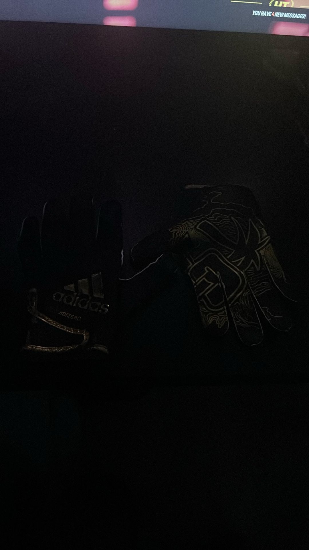 cal poly football gloves (size xl)