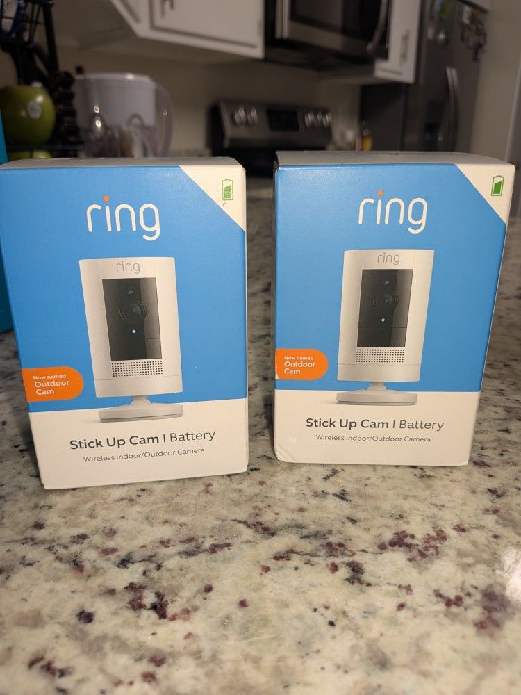 Two(2) Stick Up Cam Ring Cameras