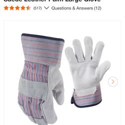 Firm Grip Working Gloves Size;L Only