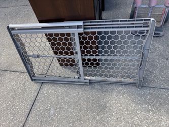 Gray Plastic Baby or Pet Gate