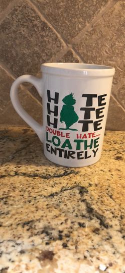 Grinch coffee cup