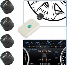 Masoll TPMS Sensors Set of 4 with TPMS19 Relearn Tool for Ford Vehicles Fits for Ford F-150 Bronco Escape Expedition Explorer Focus Fusion Ranger and