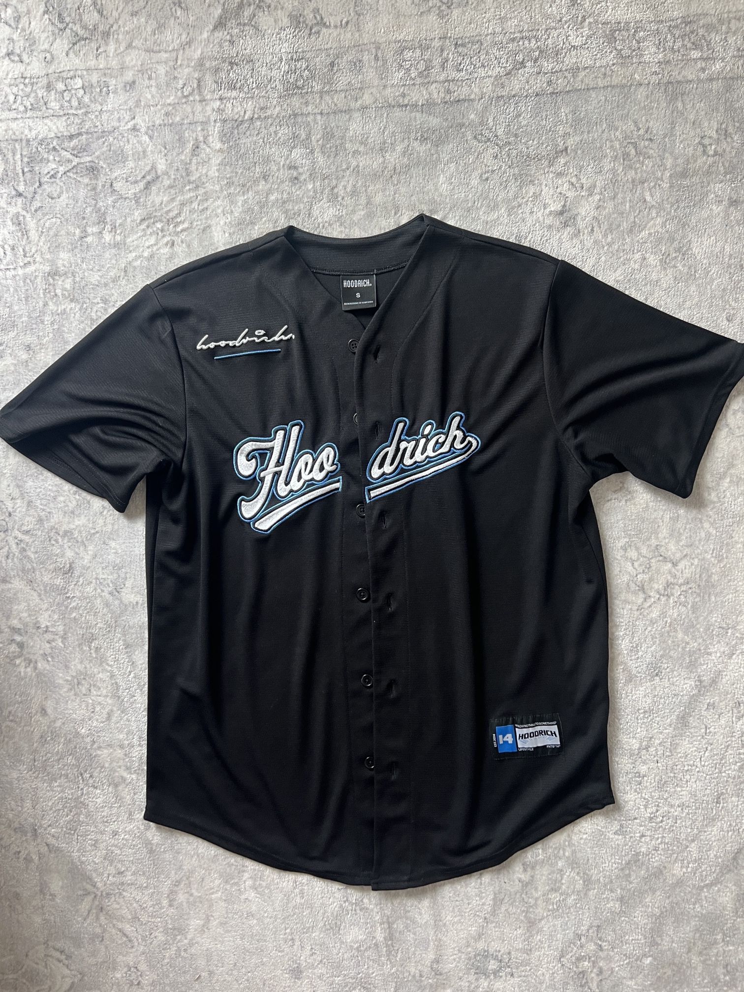 Vintage Hoodrich Black Baseball Jersey