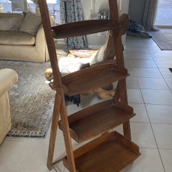 Solid wood, Vintage decorative ladder over 6 feet high perfect condition
