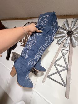 Jean boots women size 9